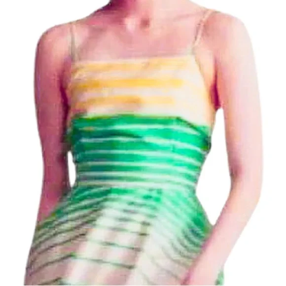 $198 Anthropologie Maxi Dress Petite 12 PL Tracy Reese Cut Outs Tulle Underskirt - Picture 4 of 15